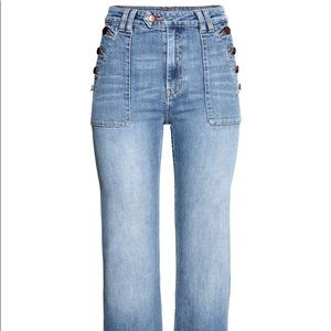 H&M High Rise 70’s Style  Flare Jeans Size 14